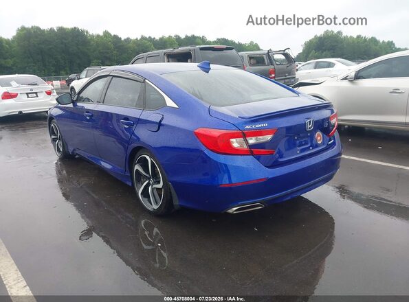 1HGCV1F3XJA210415 2018 HONDA ACCORD Dark Blue Rear left