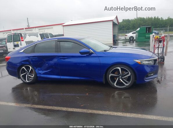 1HGCV1F3XJA210415 2018 HONDA ACCORD Dark Blue Rear interior view
