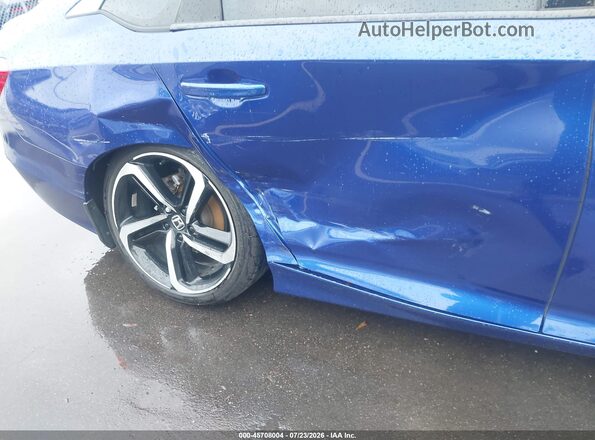 1HGCV1F3XJA210415 2018 HONDA ACCORD Dark Blue 