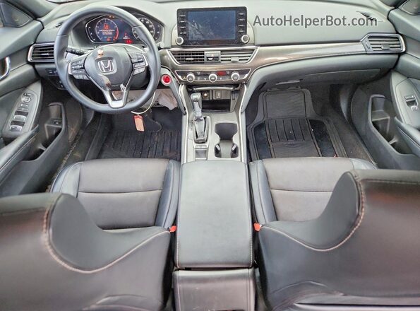 1HGCV1F3XJA215288 2018 HONDA ACCORD Gray Widok deski rozdzielczej