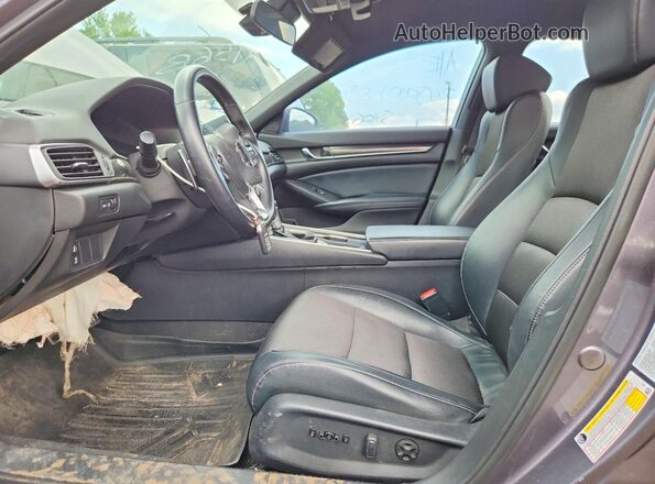 1HGCV1F3XJA215288 2018 HONDA ACCORD Gray Widok wnętrza z przodu