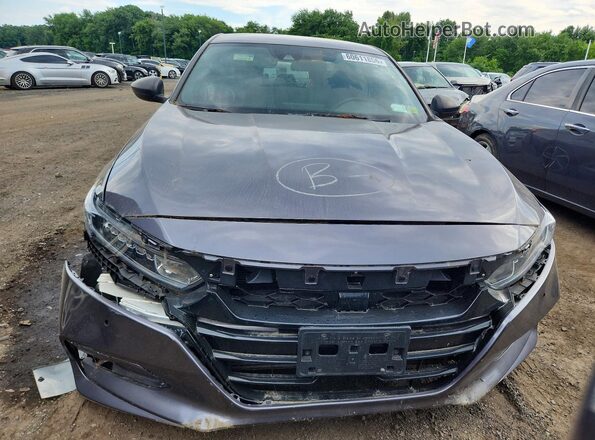 1HGCV1F3XJA215288 2018 HONDA ACCORD Gray Widok z przodu