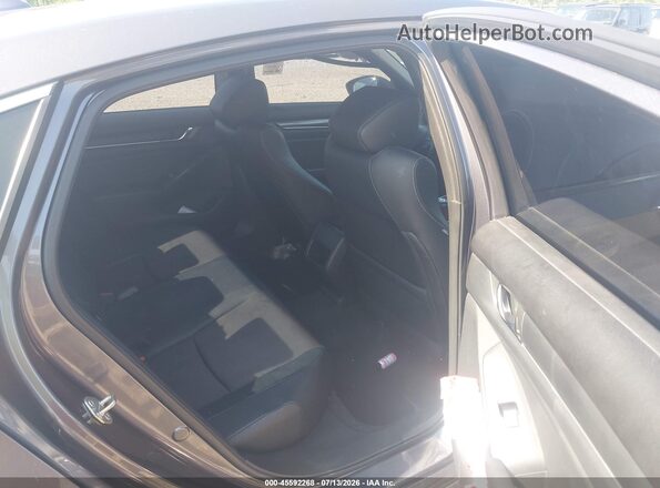 1HGCV1F3XJA243379 2018 HONDA ACCORD Gray Vista de la etiqueta del VIN