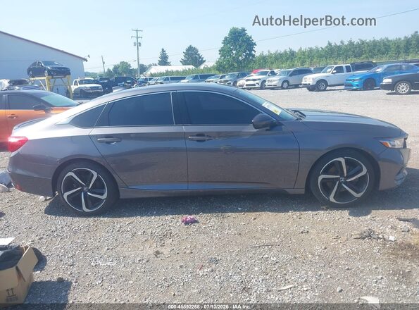 1HGCV1F3XJA243379 2018 HONDA ACCORD Gray Vista interior trasera