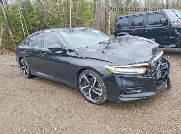 1HGCV1F3XJA811033 2018 HONDA ACCORD Black Front right