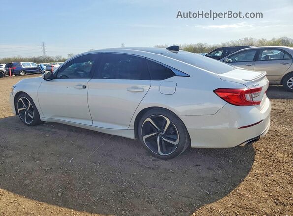 1HGCV1F3XKA000012 2019 HONDA ACCORD Белый Задняя левая четверть