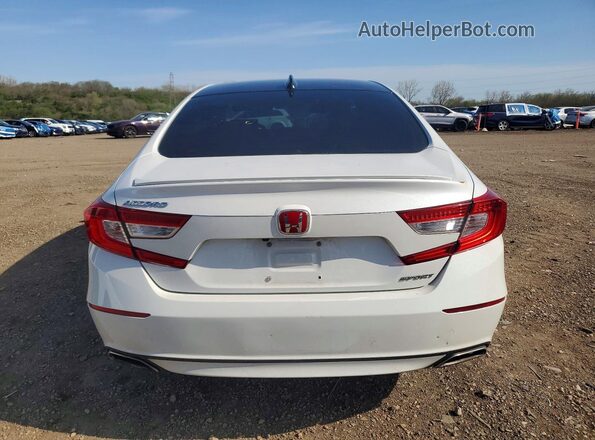 1HGCV1F3XKA000012 2019 HONDA ACCORD Белый Вид сзади