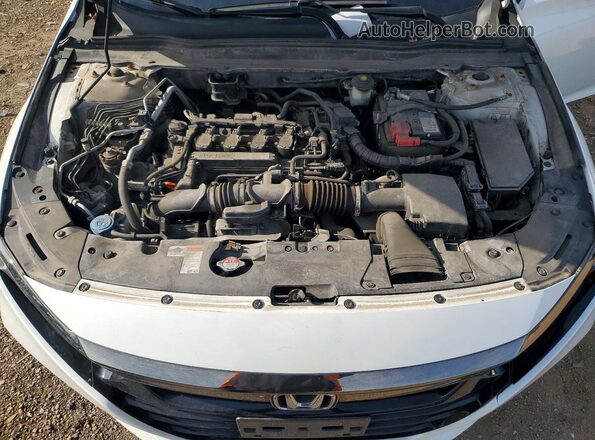 1HGCV1F3XKA000012 2019 HONDA ACCORD Белый Вид задней части салона