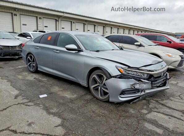 1HGCV1F3XKA028733 2019 HONDA ACCORD Silver Przód prawy