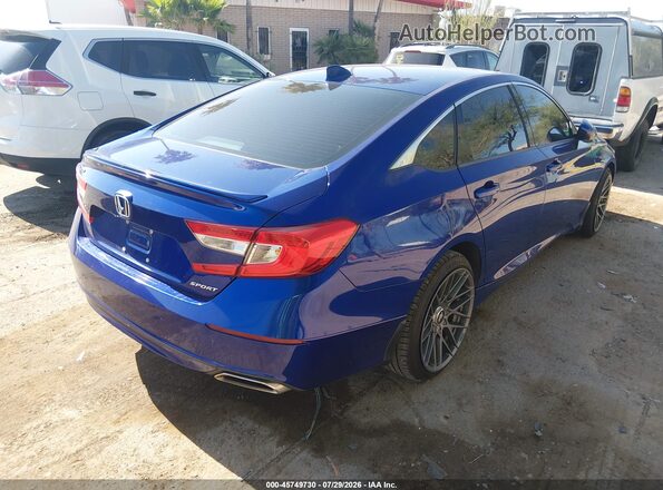 1HGCV1F3XKA093968 2019 HONDA ACCORD Blue Rear right