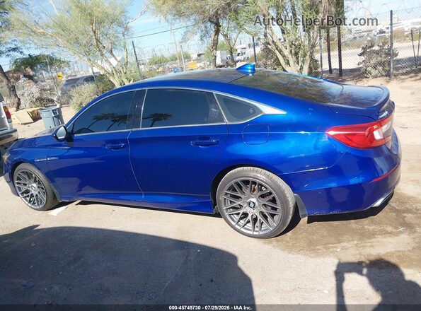 1HGCV1F3XKA093968 2019 HONDA ACCORD Blue Rear interior view