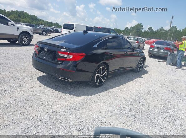 1HGCV1F3XKA136835 2019 HONDA ACCORD Black Հետևի աջ