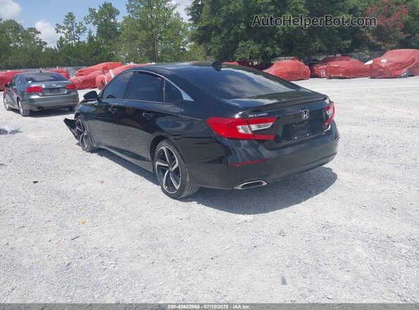 1HGCV1F3XKA136835 2019 HONDA ACCORD Black Հետևի ձախ