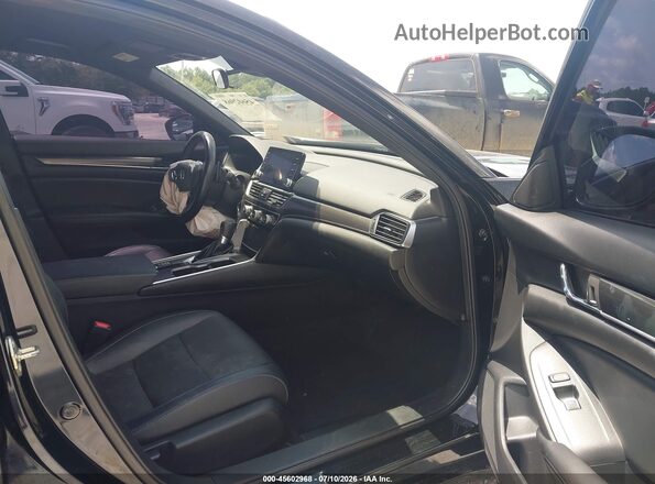 1HGCV1F3XKA136835 2019 HONDA ACCORD Black Սալոնի դիմացի տեսք