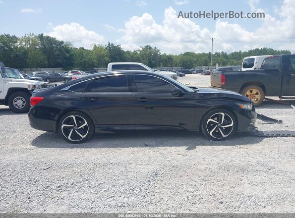 1HGCV1F3XKA136835 2019 HONDA ACCORD Black Սալոնի հետևի տեսք