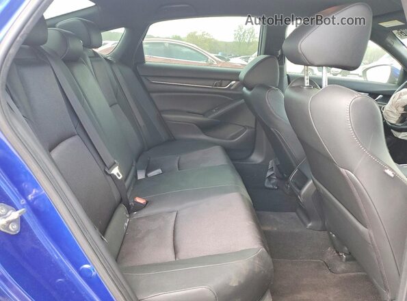 1HGCV1F3XKA140237 2019 HONDA ACCORD Blue Rear seats view