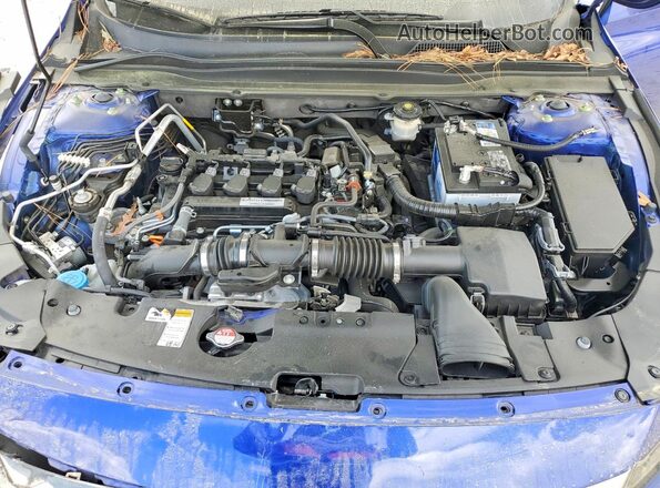 1HGCV1F3XKA140237 2019 HONDA ACCORD Blue Rear interior view