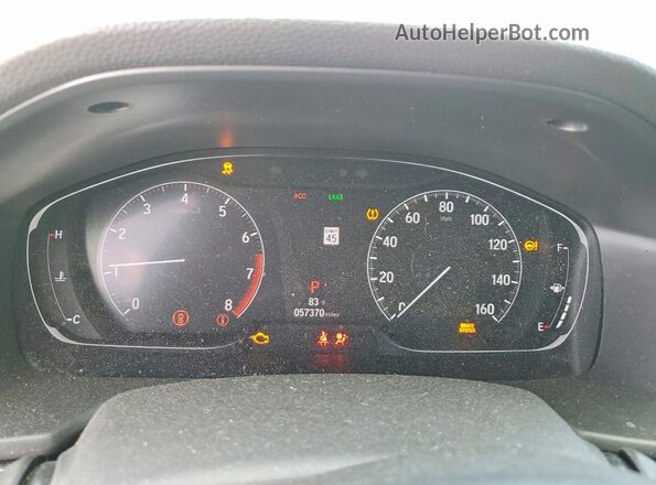 1HGCV1F3XKA140237 2019 HONDA ACCORD Blue Instrument cluster view