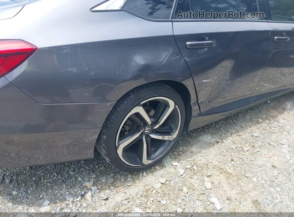 1HGCV1F3XKA142036 2019 HONDA ACCORD Gray წინა ხედი