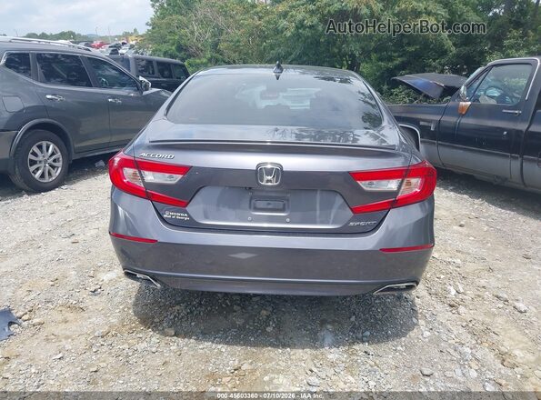 1HGCV1F3XKA142036 2019 HONDA ACCORD Gray 