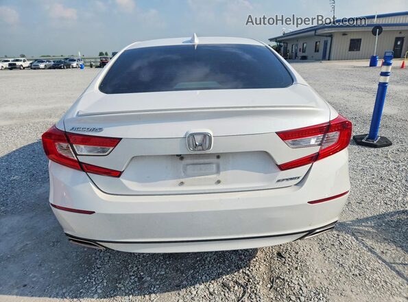 1HGCV1F3XLA071440 2020 HONDA ACCORD White Rear view