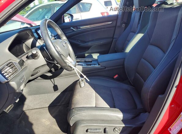 1HGCV1F3XLA113895 2020 HONDA ACCORD Red Front interior view