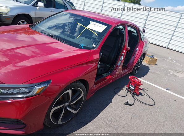 1HGCV1F3XLA130275 2020 HONDA ACCORD Red Widok z przodu