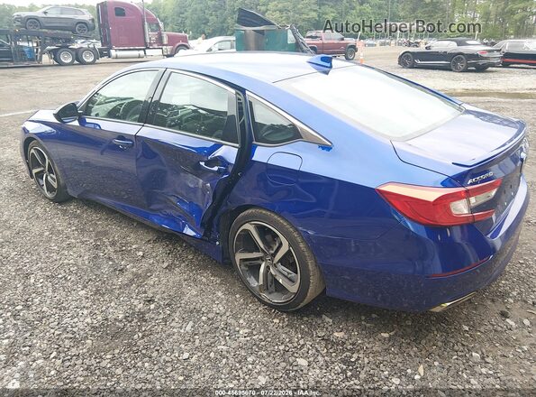 1HGCV1F3XLA149912 2020 HONDA ACCORD Blue Rear left