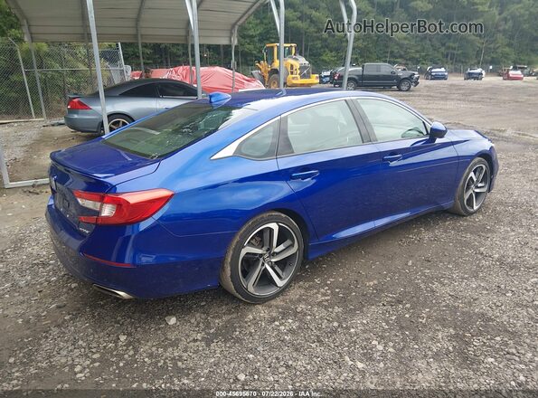 1HGCV1F3XLA149912 2020 HONDA ACCORD Blue Rear right