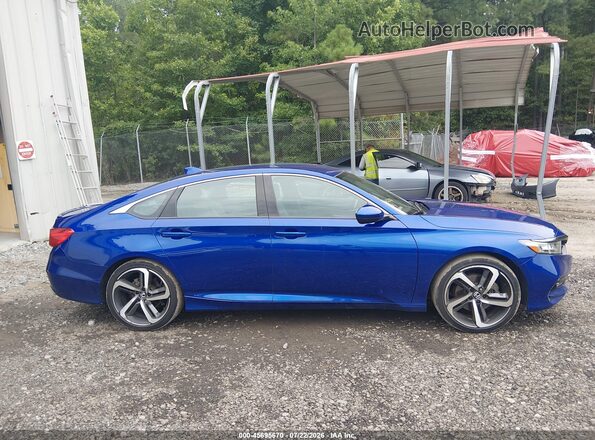 1HGCV1F3XLA149912 2020 HONDA ACCORD Blue Rear interior view