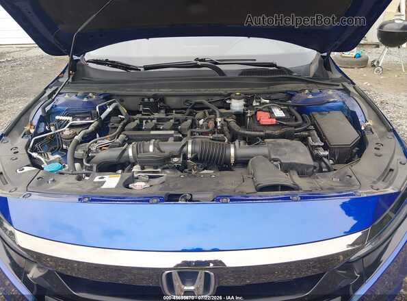 1HGCV1F3XLA149912 2020 HONDA ACCORD Blue Rear view