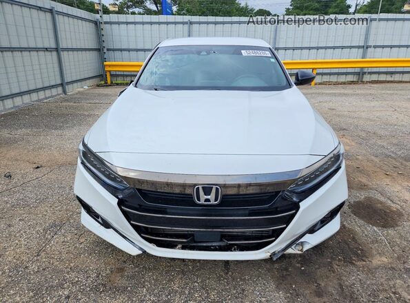 1HGCV1F3XMA082763 2021 HONDA ACCORD White Front view