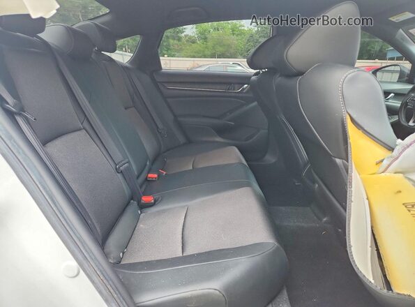 1HGCV1F3XMA082763 2021 HONDA ACCORD White Rear seats view