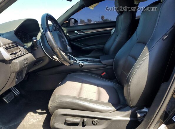 1HGCV1F3XMA084108 2021 HONDA ACCORD Black Front interior view