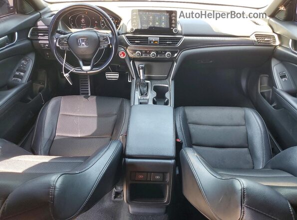 1HGCV1F3XMA084108 2021 HONDA ACCORD Black Dashboard view