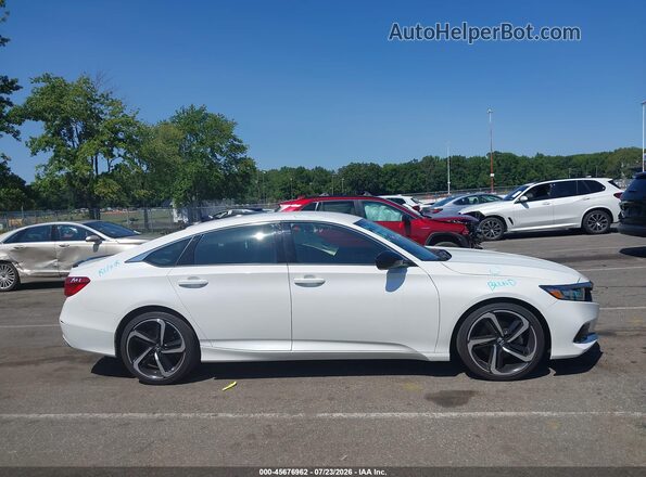 1HGCV1F3XMA095951 2021 HONDA ACCORD White Rear interior view
