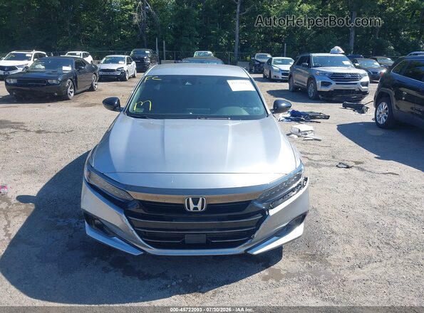 1HGCV1F3XMA106687 2021 HONDA ACCORD Серебряный Вид щитка приборов