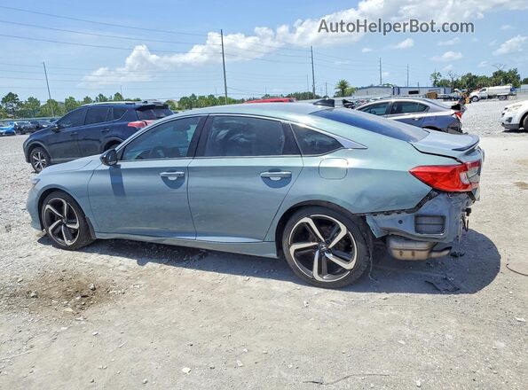 1HGCV1F3XNA006204 2022 HONDA ACCORD Бирюзовый Задняя левая четверть