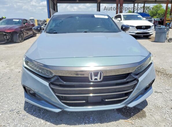 1HGCV1F3XNA006204 2022 HONDA ACCORD Бирюзовый Вид спереди