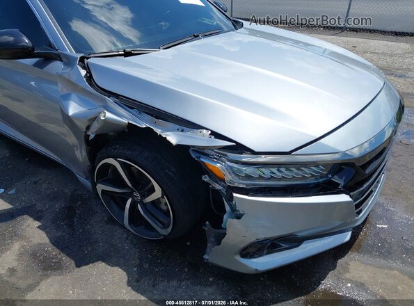 1HGCV1F3XNA026551 2022 HONDA ACCORD Silver Вид спереду