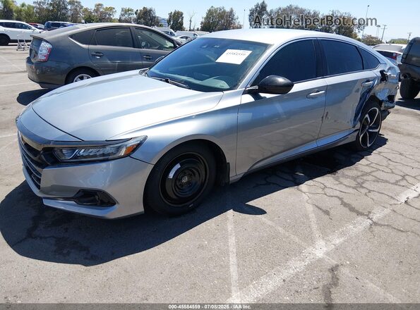 1HGCV1F3XNA031815 2022 HONDA ACCORD Silver Передня ліва чверть
