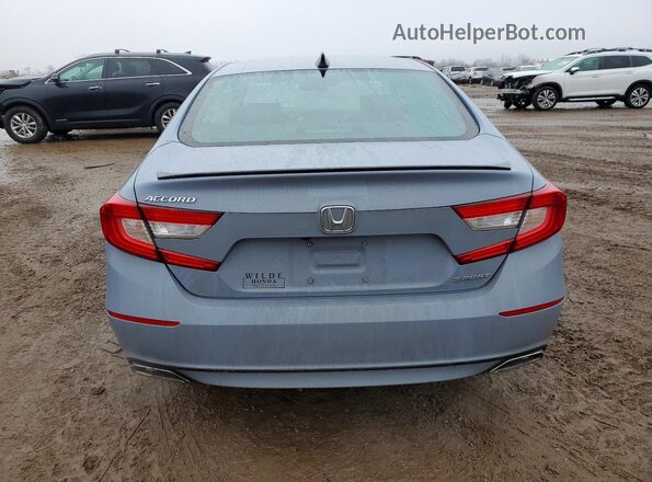 1HGCV1F3XNA065396 2022 HONDA ACCORD Blue Vista trasera