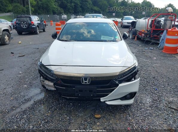 1HGCV1F3XNA119327 2022 HONDA ACCORD White ხელსაწყოთა პანელის ხედი