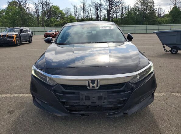 1HGCV1F40JA019918 2018 HONDA ACCORD Black Դիմացի տեսք