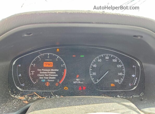 1HGCV1F40JA126435 2018 HONDA ACCORD White Widok zestawu wskaźników
