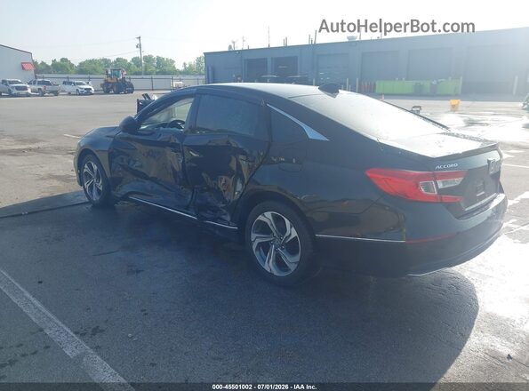 1HGCV1F40KA148727 2019 HONDA ACCORD Black Trasero izquierdo