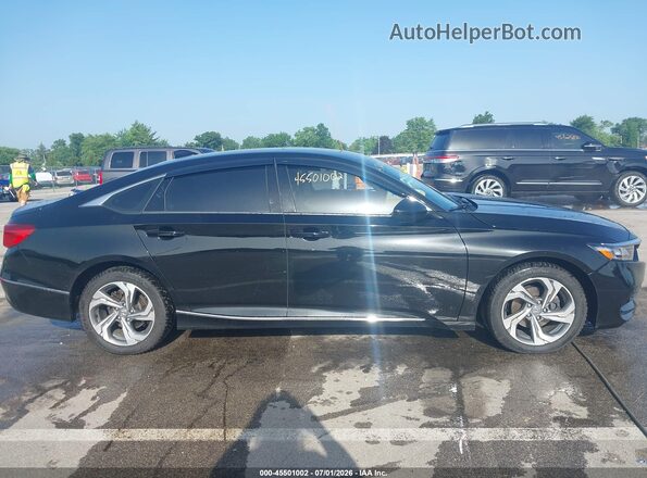 1HGCV1F40KA148727 2019 HONDA ACCORD Black Vista interior trasera