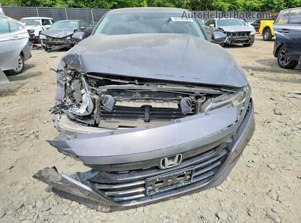 1HGCV1F40LA137910 2020 HONDA ACCORD Gray წინა ხედი