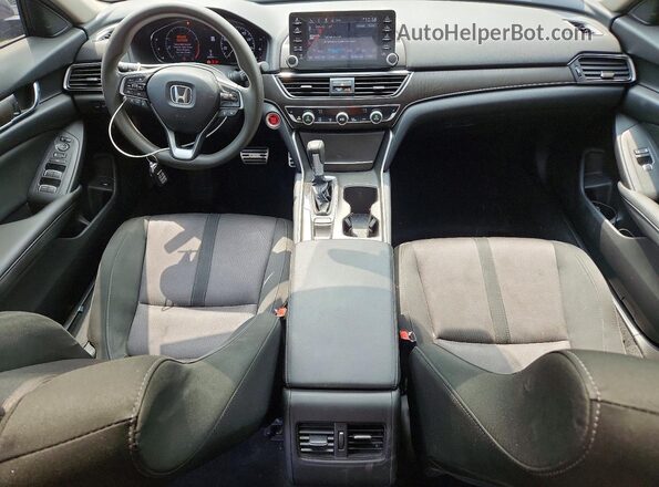 1HGCV1F40LA137910 2020 HONDA ACCORD Gray წინა პანელის ხედი