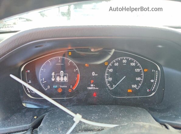 1HGCV1F40MA068055 2021 HONDA ACCORD Gray Widok zestawu wskaźników